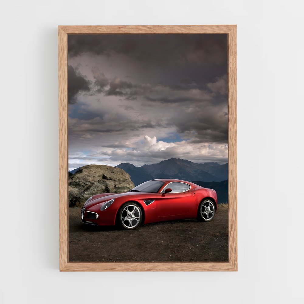 Poster Route de la Compétition – affiche Alfa Romeo (vue 4)